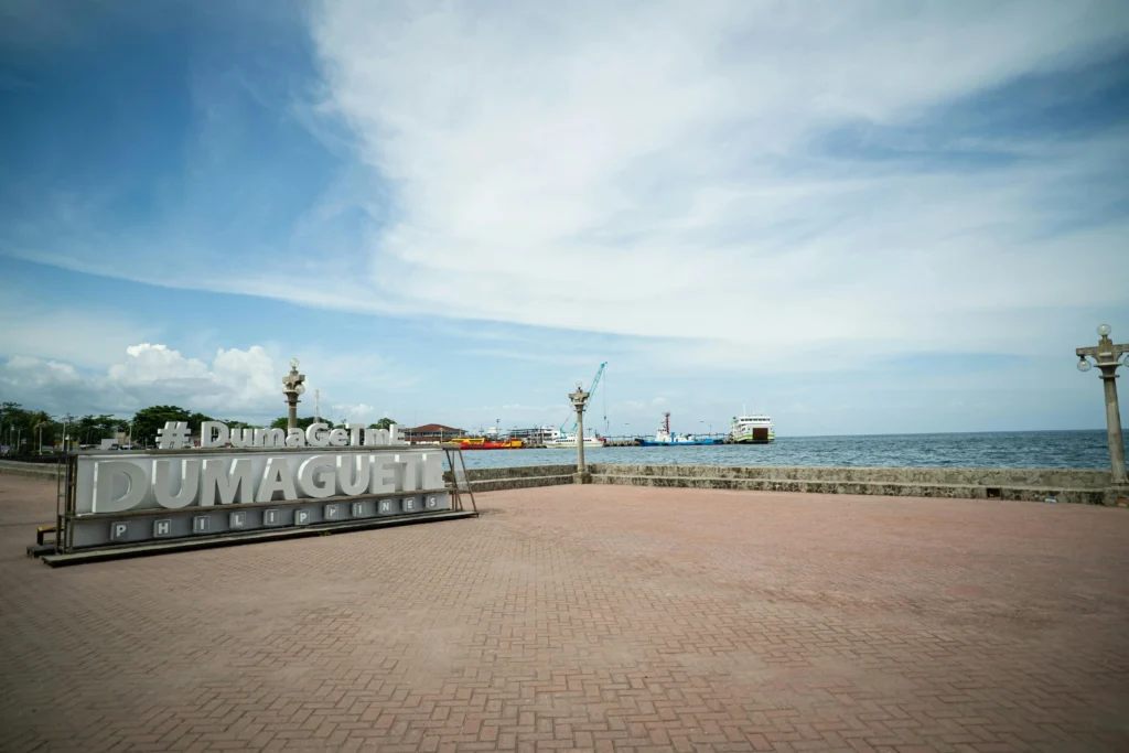 Dumaguete city sign with hashtag #DumaGetMe